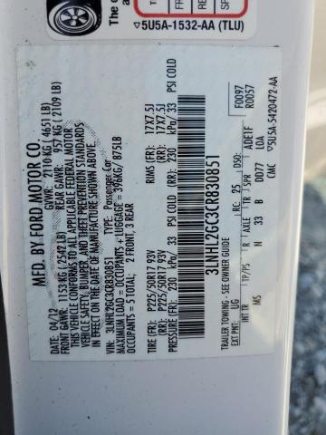 2012 LINCOLN MKZ - 3LNHL2GC3CR830851