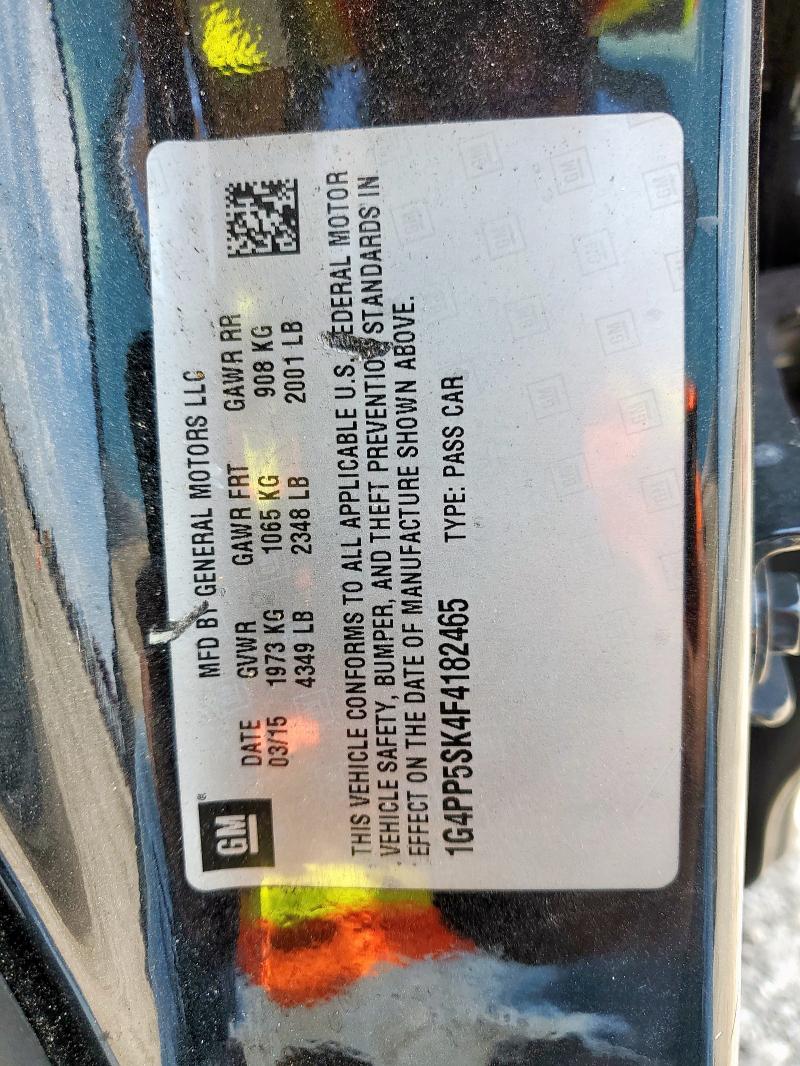 2015 BUICK VERANO 1G4PP5SK4F4182465