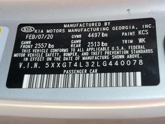 2020 KIA OPTIMA LX 5XXGT4L32LG440078