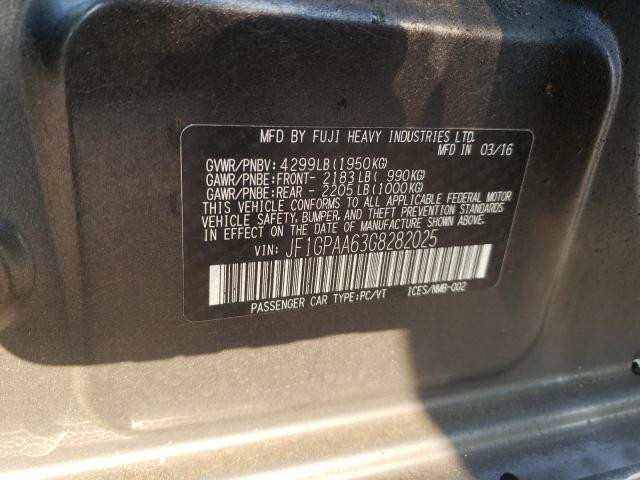 2016 SUBARU IMPREZA JF1GPAA63G8282025