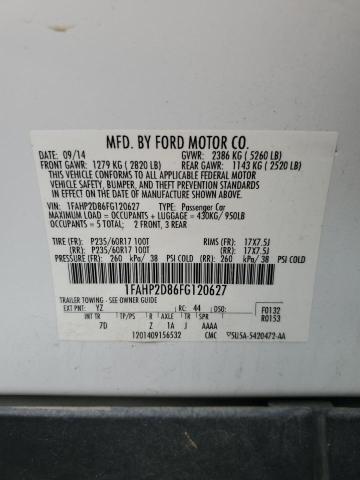 2015 FORD TAURUS SE 1FAHP2D86FG120627