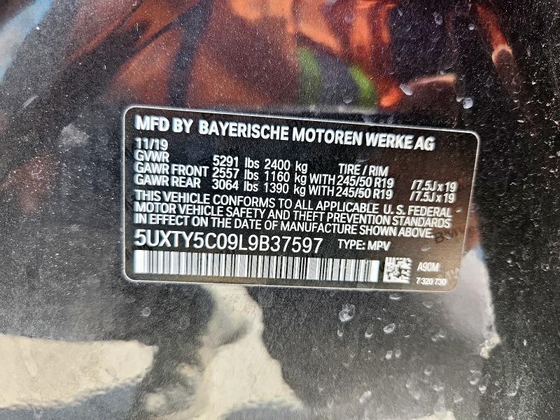 2020 BMW X3 XDRIVE3 5UXTY5C09L9B37597
