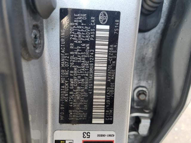 2021 TOYOTA CAMRY SE 4T1G11AK9MU612743