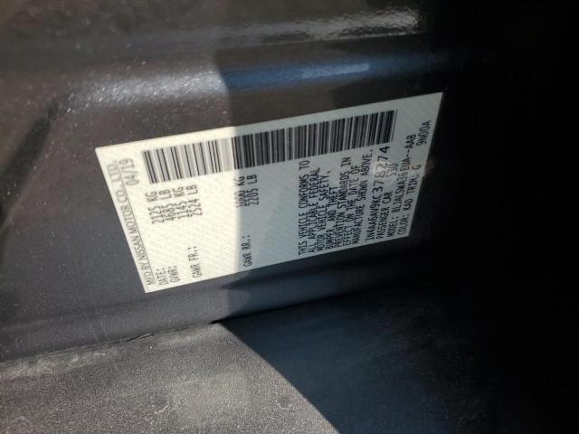 2019 NISSAN MAXIMA S 1N4AA6AV9KC378274