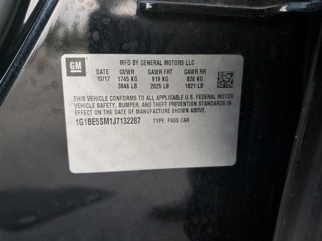 2018 CHEVROLET CRUZE LT 1G1BE5SM1J7132287