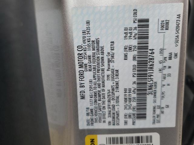 2018 LINCOLN MKZ RESERV 3LN6L5F91JR628764