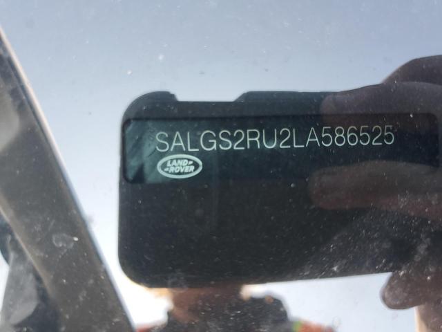 2020 LAND ROVER RANGE ROVE SALGS2RU2LA586525