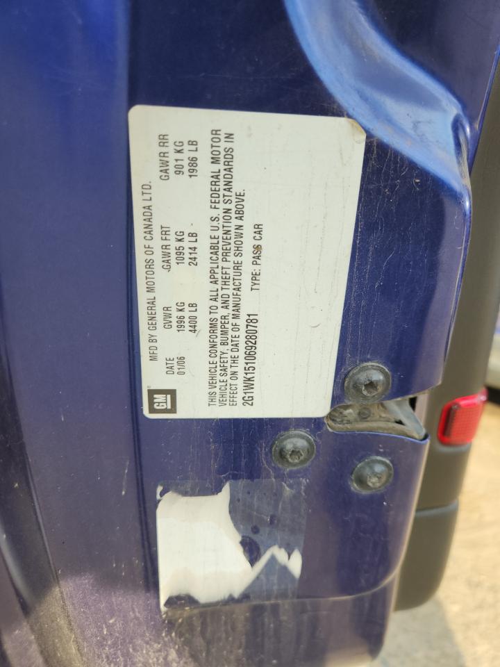 Lot #3292681590 2006 CHEVROLET MONTE CARL