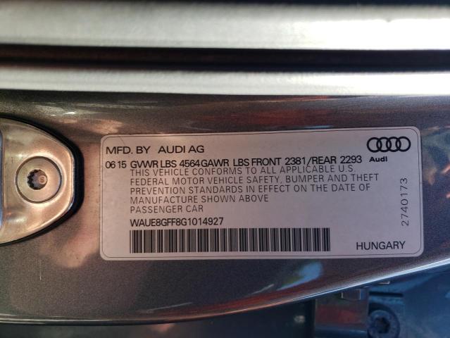 2016 AUDI A3 PREMIUM PLUS WAUE8GFF8G1014927