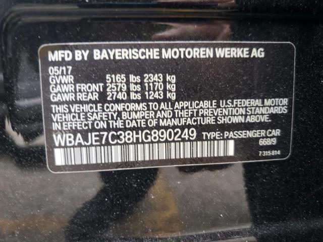 2017 BMW 540 XI WBAJE7C38HG890249