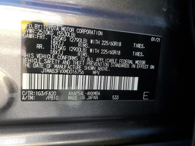2021 TOYOTA RAV4 PRIME SE JTMAB3FVXMD016756