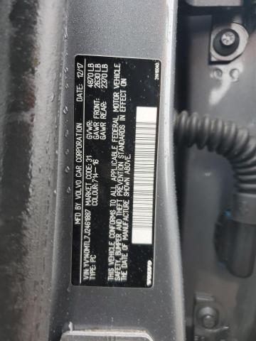 2018 VOLVO S60 DYNAMIC YV140MTL7J2461887