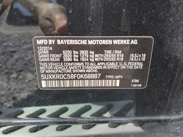 2015 BMW X5 XDRIVE3 5UXKR0C58F0K68887