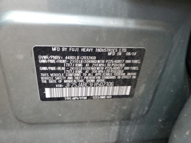 2015 SUBARU FORESTER 2.5I JF2SJABC3FH502306