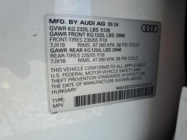 2024 AUDI Q3 PREMIUM - WA1EECF31R1207671
