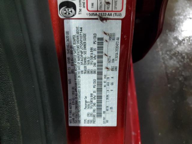 2016 FORD FIESTA TIT 3FADP4FJ7GM107144