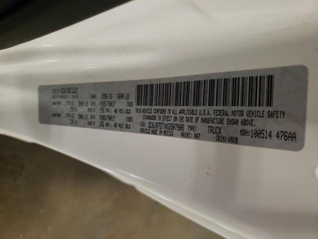 2019 RAM 1500 CLASS 3C6JR7DTXKG507906