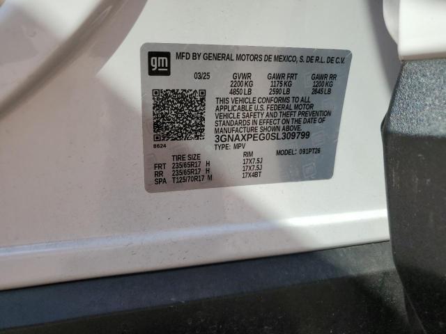 2025 CHEVROLET EQUINOX LT 3GNAXPEG0SL309799