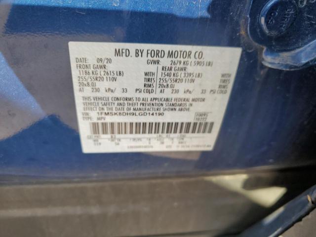 2020 FORD EXPLORER X #3263922106