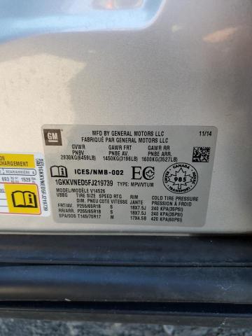 2015 GMC ACADIA SLE 1GKKVNED5FJ219739