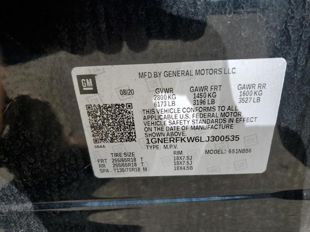 2020 CHEVROLET TRAVERSE L - 1GNERFKW6LJ300535