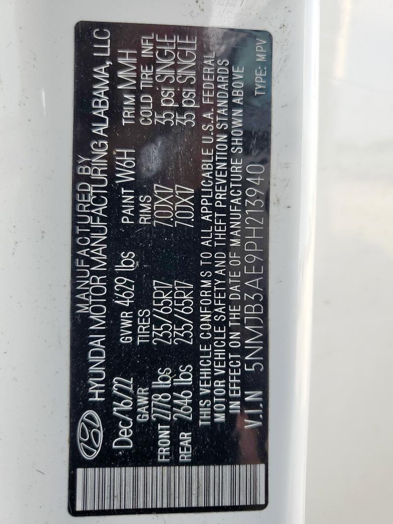 2023 HYUNDAI TUCSON SEL - 5NMJB3AE9PH213940