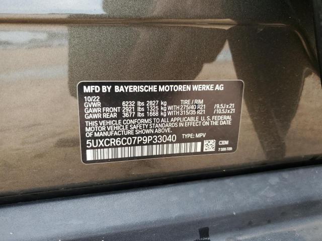 2023 BMW X5 XDRIVE40I 5UXCR6C07P9P33040