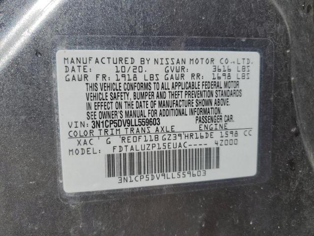 2020 NISSAN KICKS SR 3N1CP5DV9LL559603