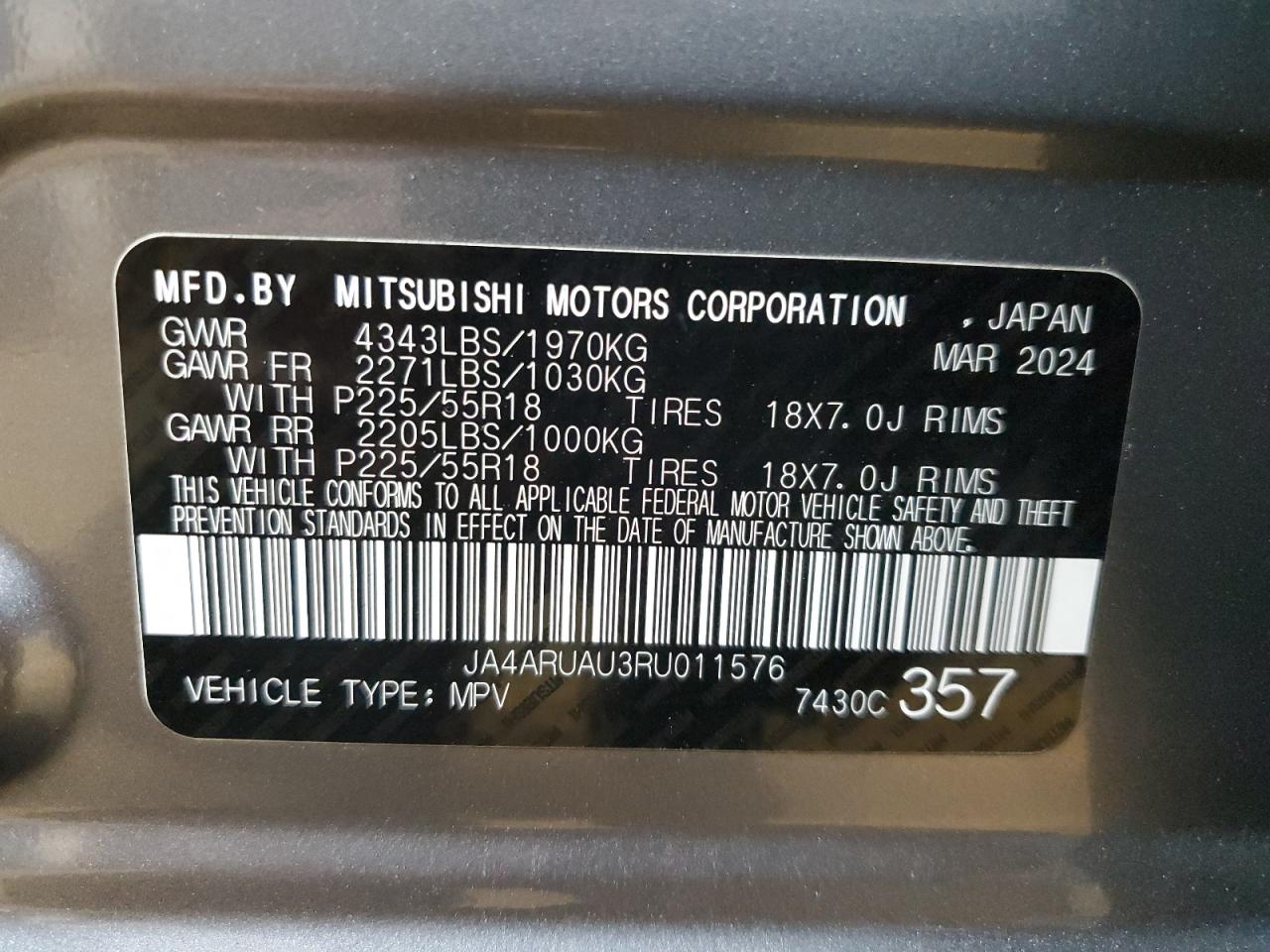 MITSUBISHI OUTLANDER S/SE