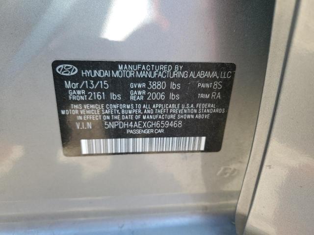 2016 HYUNDAI ELANTRA SE 5NPDH4AEXGH659468