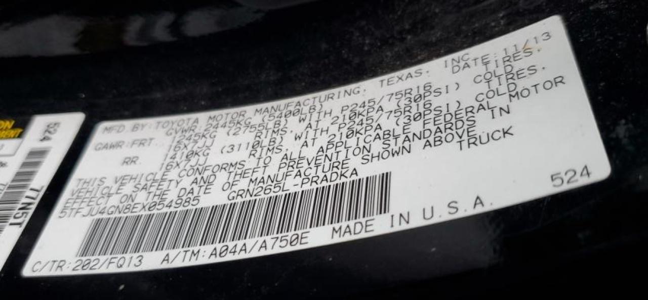 Lot #3292861565 2014 TOYOTA TACOMA DOU