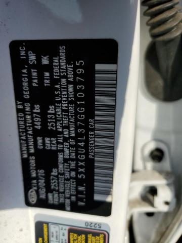 2016 KIA OPTIMA EX 5XXGU4L37GG103795