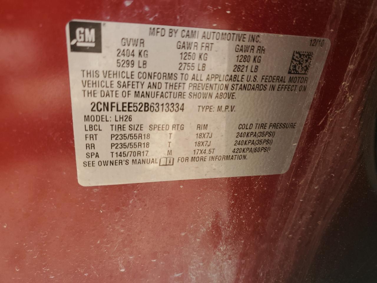 CHEVROLET EQUINOX LT