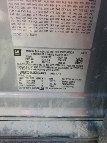 2019 BUICK ENVISION E LRBFX2SA7KD024720