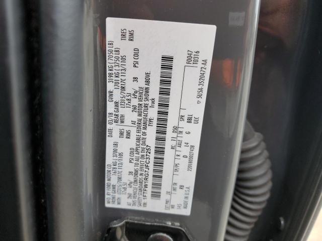 2018 FORD F150 RAPTOR 1FTFW1RG7JFC37257