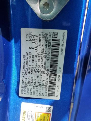 2023 HONDA CIVIC SPOR - 2HGFE2F5XPH506873