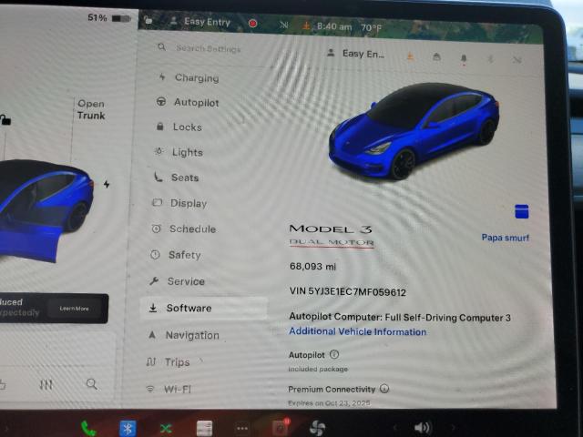 2021 TESLA MODEL 3 #3296218483