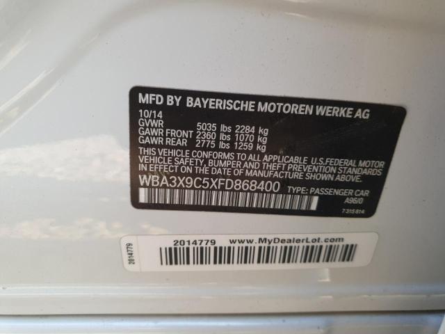 2015 BMW 335 XIGT WBA3X9C5XFD868400
