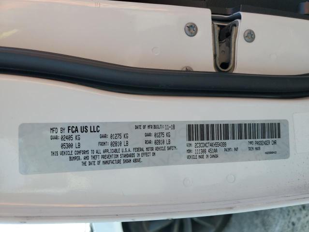 2019 DODGE CHARGER R/ - 2C3CDXCT4KH554399