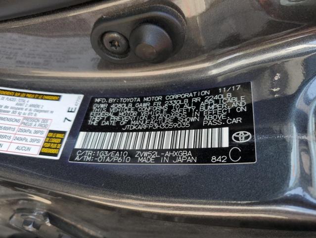 2017 TOYOTA PRIUS PRIM JTDKARFP3H3059035