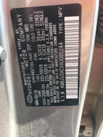 2010 HYUNDAI TUCSON GLS - KM8JU3ACXAU085244