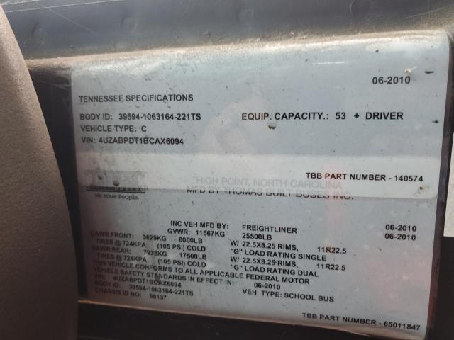 2011 THOMAS SAF-T-LINER C2 #3273801363