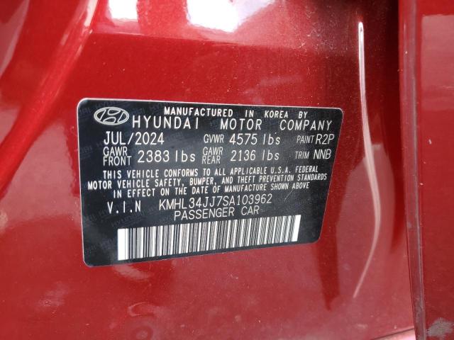 2025 HYUNDAI SONATA HYB KMHL34JJ7SA103962