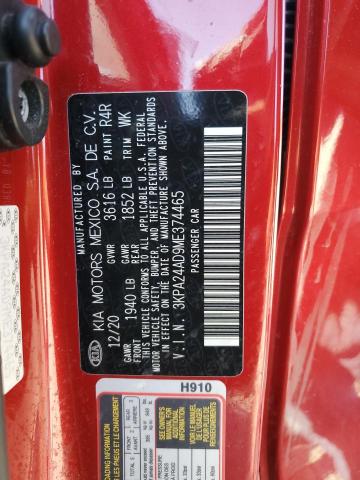 2021 KIA RIO LX 3KPA24AD9ME374465