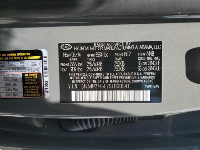 2025 HYUNDAI SANTA FE SEL - 5NMP24GL2SH100541