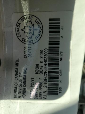 2017 HONDA CIVIC LX - 2HGFC2F59HH023009