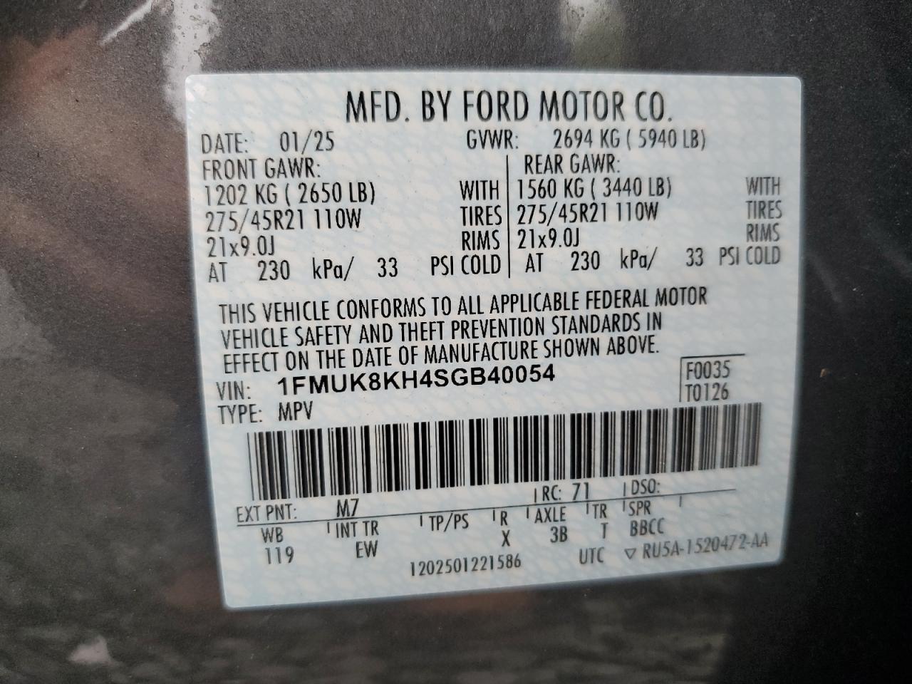 FORD EXPLORER ST-LINE