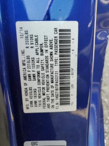 2015 HONDA ACCORD EX - 1HGCT1B75FA003131