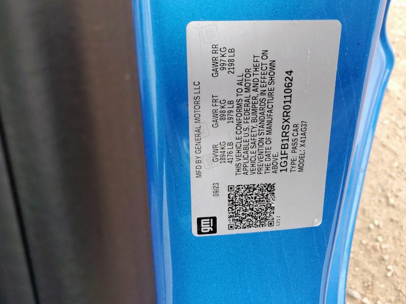 2024 CHEVROLET CAMARO LS 1G1FB1RSXR0110624