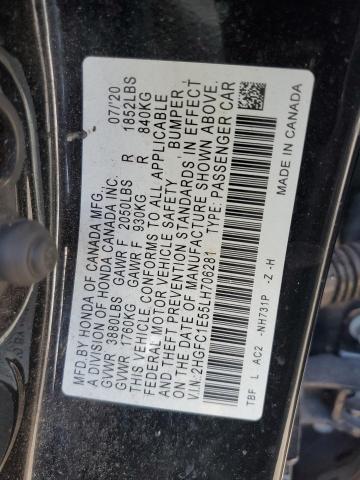 2020 HONDA CIVIC SI 2HGFC1E55LH706281